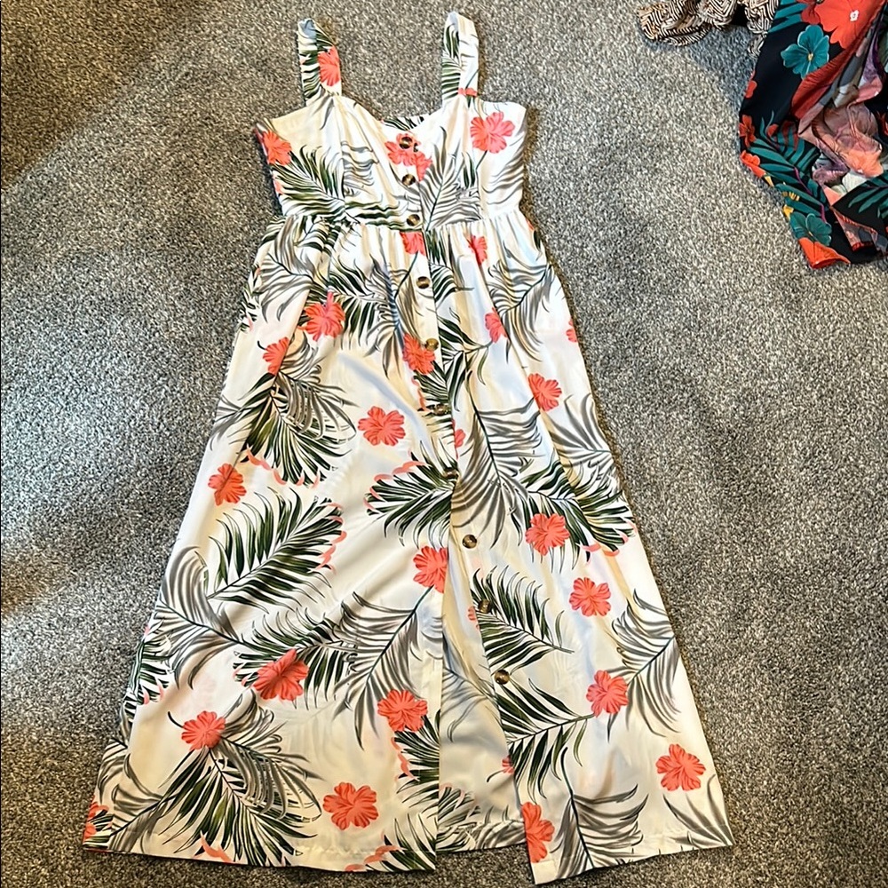 Floral Button-Down Sundress large - Picture 3 of 5